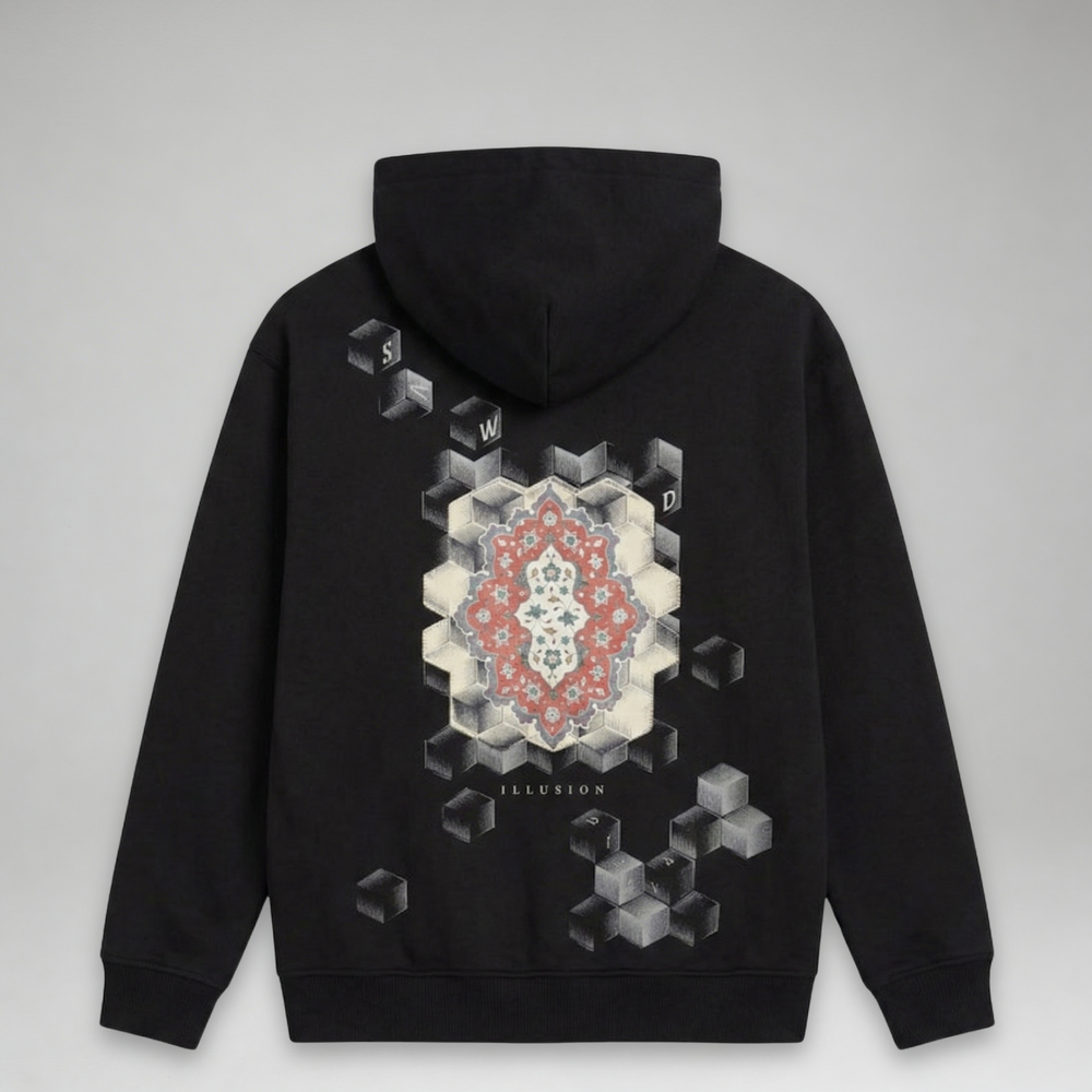 Hidden Treasures 'Dimensional Illusions' Oversize Hoodie Sweatshirt