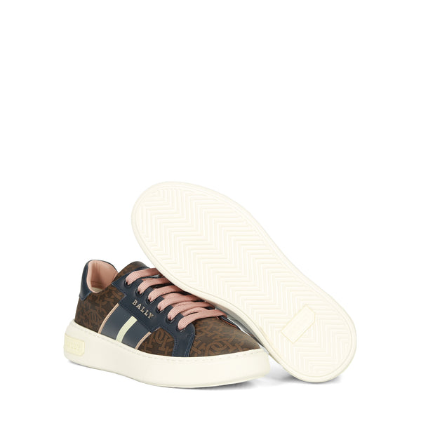 Bally Women's Myron Monogram Leather Sneakers