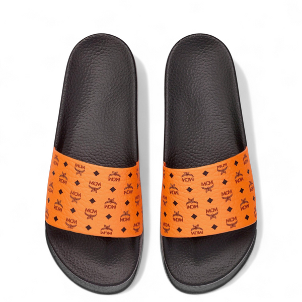 MCM Men's Visetos Rubber Slides