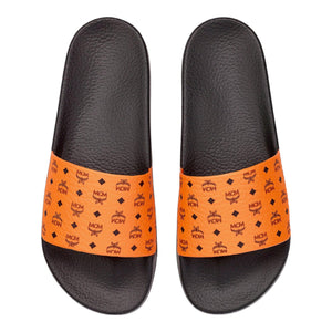MCM Men's Visetos Rubber Slides