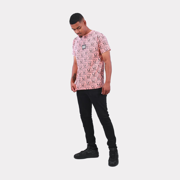 MDB Couture Men's Textured Monogram T-Shirt