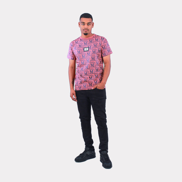 MDB Couture Men's Metallic Monogram T-shirt