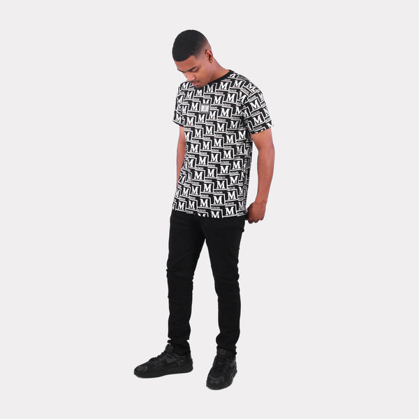 MDB Couture Men's Metallic Monogram T-shirt