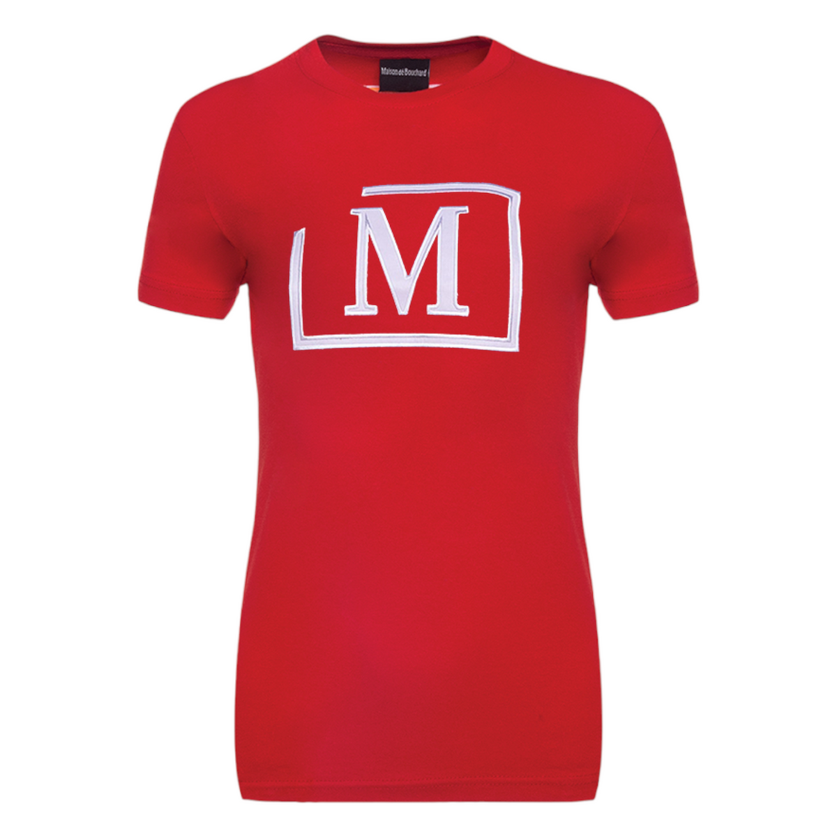 MDB Brand Women's Classic M Embroidered Logo Tee - Red