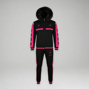 MDB Couture Men's M-Star Fur Hooded Sweatsuit