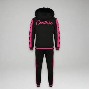 MDB Couture Men's M-Star Fur Hooded Sweatsuit
