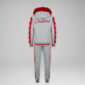 MDB Couture Men's M-Star Fur Hooded Sweatsuit
