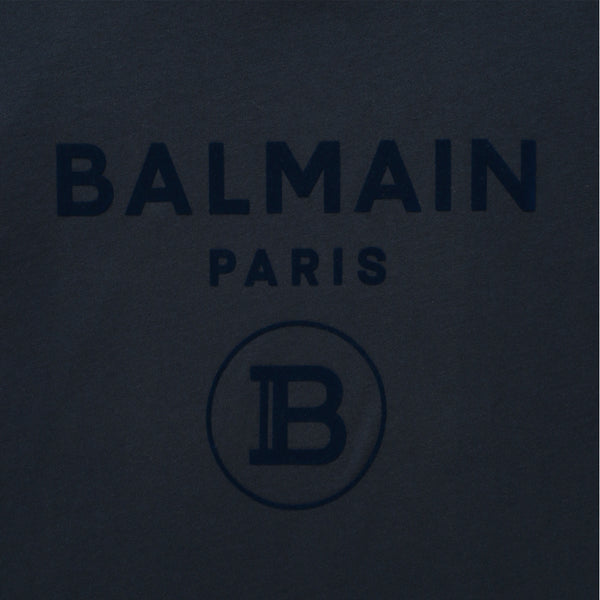 Balmain Kids Flocked Logo T-Shirt