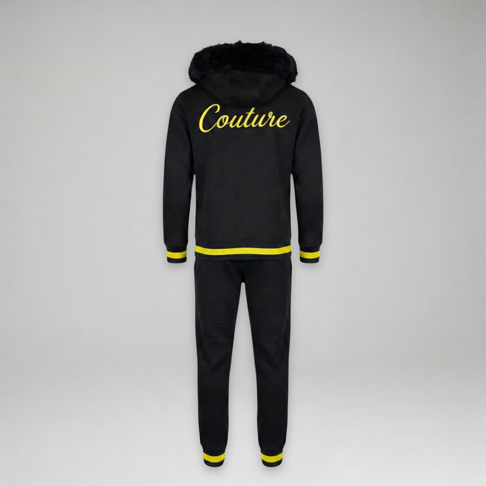 MDB Couture Men's M-Star Fur Hooded Sweatsuit