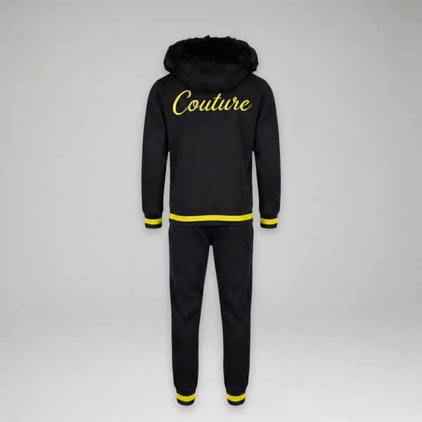 MDB Couture Men's M-Star Fur Hooded Sweatsuit