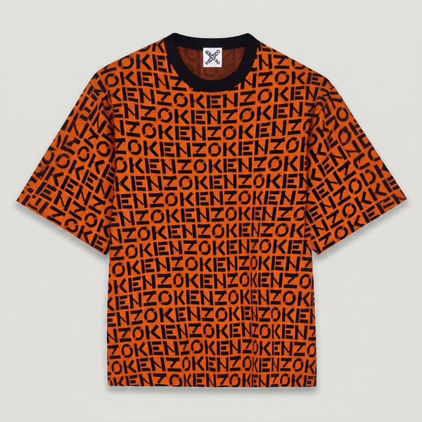 Kenzo Men's Sport Oversize Monogram Short Sleeve Jumper Sweater (Copy)
