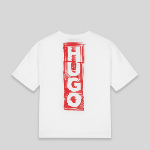 HUGO by Hugo Boss Kids Distressed Logo Oversize T-Shirt