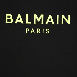 Balmain Kids Raised Neon Logo T-Shirt