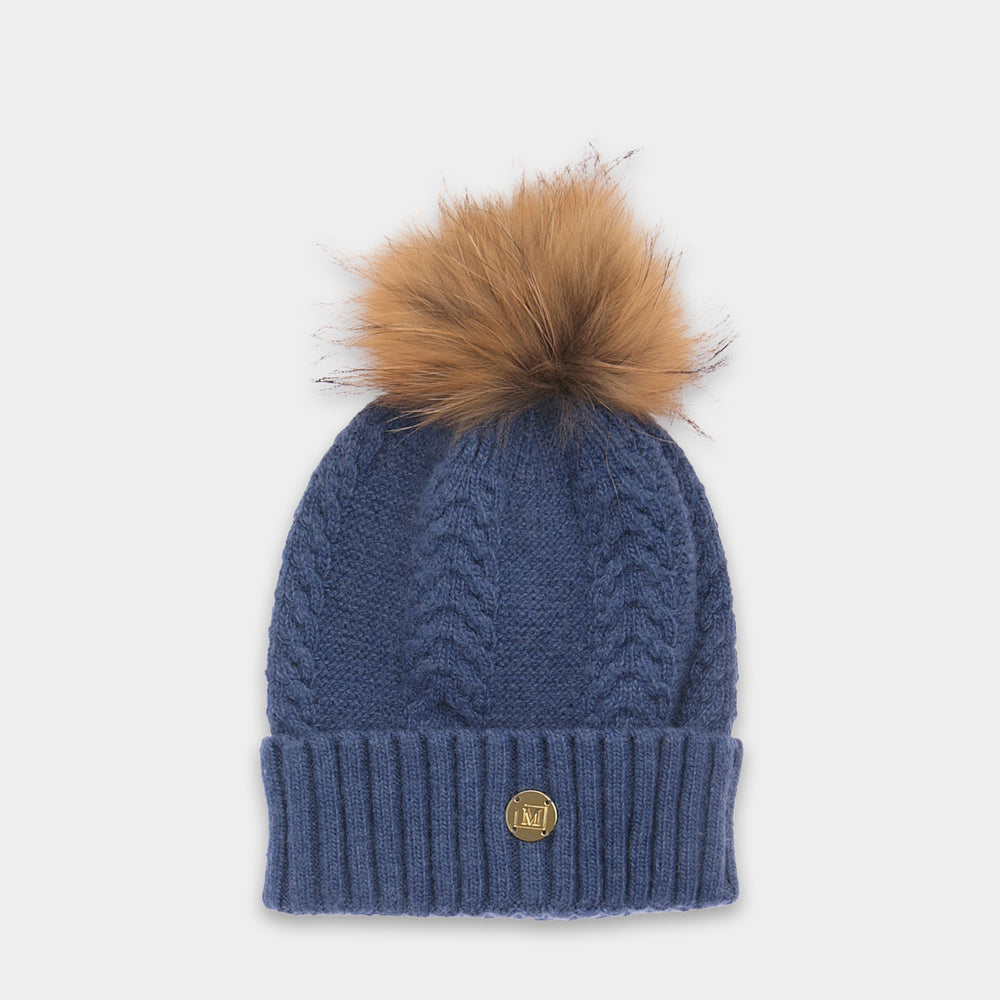 MDB Couture Women's Cable Knit Beanie