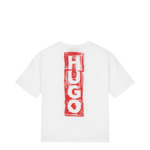 HUGO by Hugo Boss Kids Distressed Logo Oversize T-Shirt