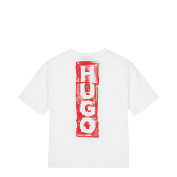 HUGO by Hugo Boss Kids Distressed Logo Oversize T-Shirt