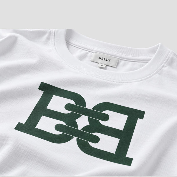 Bally Men's B-Chain Logo Cotton T-Shirt