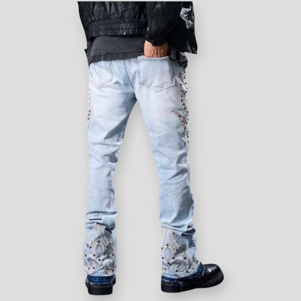 Hidden Treasures 'Tribal' Slim Stacked Fit Denim Jeans