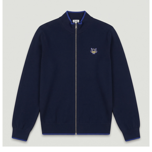 Kenzo Men's Tiger Crest Zipped Cardigan Sweater