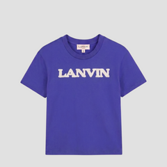 Lanvin Kids Chenille Logo T-Shirt