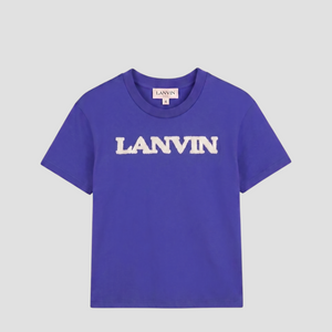 Lanvin Kids Chenille Logo T-Shirt