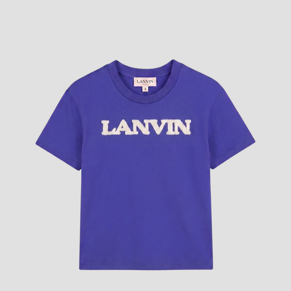 Lanvin Kids Chenille Logo T-Shirt