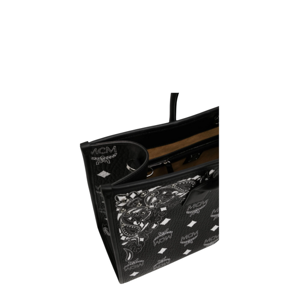 MCM Large Bandana Print Munchen Tote Bag