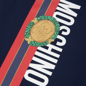 Moschino Kids Medal Stripe Graphic Logo T-Shirt