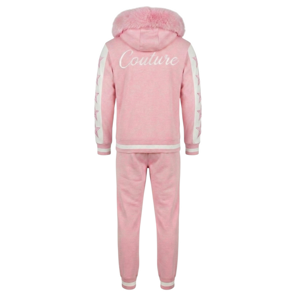 MDB Couture Men's M-Star Fur Hooded Sweatsuit