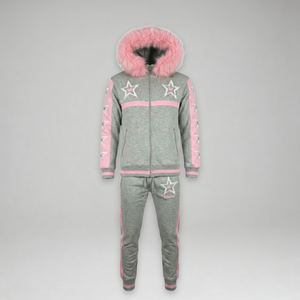 MDB Couture Men's M-Star Fur Hooded Sweatsuit