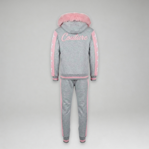 MDB Couture Men's M-Star Fur Hooded Sweatsuit