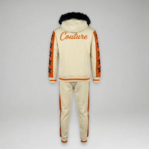 MDB Couture Men's M-Star Fur Hooded Sweatsuit