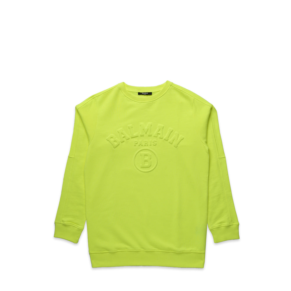 Balmain Kids Embossed Logo Crewneck Sweatshirt