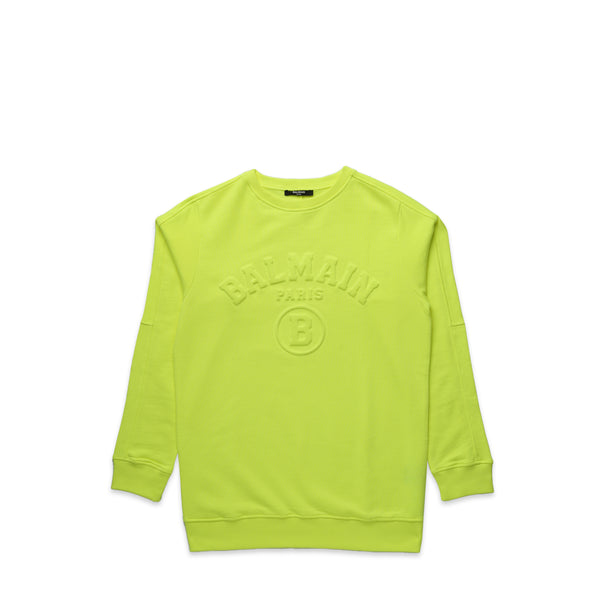 Balmain Kids Embossed Logo Crewneck Sweatshirt