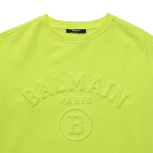 Balmain Kids Embossed Logo Crewneck Sweatshirt