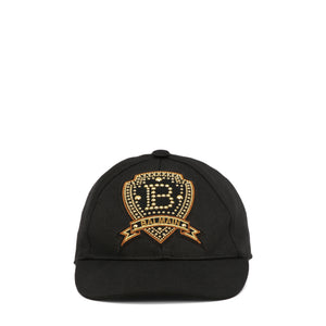 Balmain Kids Embellished Emblem Logo Baseball Cap