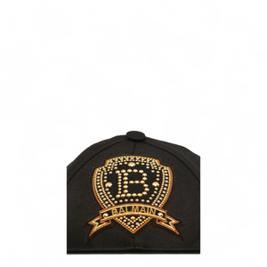 Balmain Kids Embellished Emblem Logo Baseball Cap