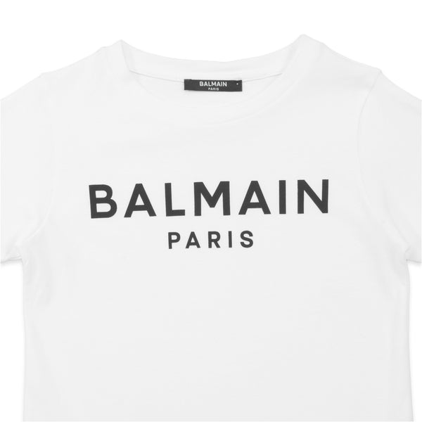 Balmain Kids Classic Text Logo T-Shirt