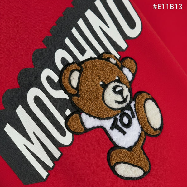 Moschino Kids Toddler's Chenille Teddy Bear Logo Sweatshirt