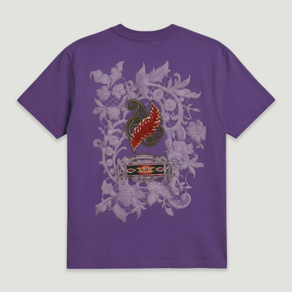 Blanc Kanvas 'Jacobean Paisley' Oversized T-Shirt