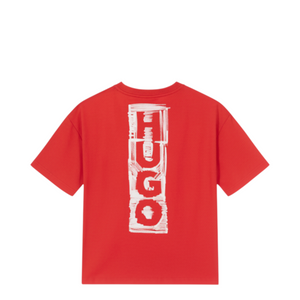 HUGO by Hugo Boss Kids Distressed Logo Oversize T-Shirt