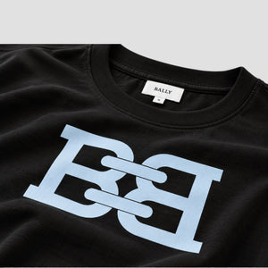 Bally Men's B-Chain Logo Cotton T-Shirt