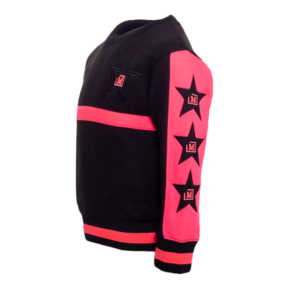 MDB Couture Kid's M-Star Crewneck Sweatshirts - Neon