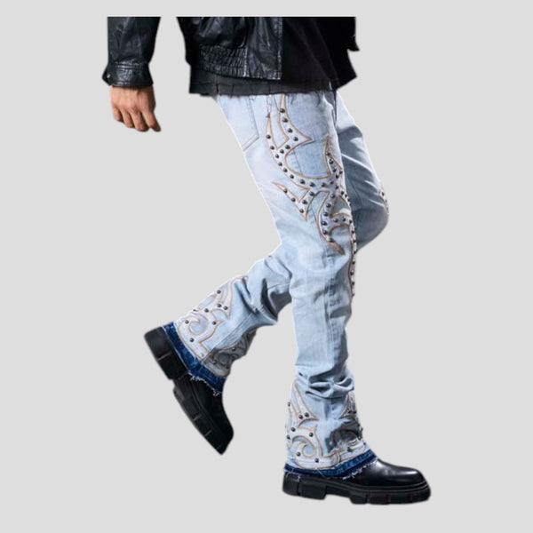 Hidden Treasures 'Tribal' Slim Stacked Fit Denim Jeans