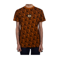 MDB Couture Men's Monogram Woven T-Shirt - Copper