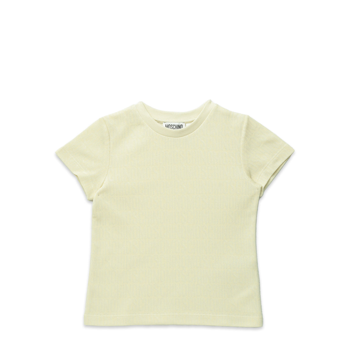 Moschino Kids All Over Text Logo T-Shirt
