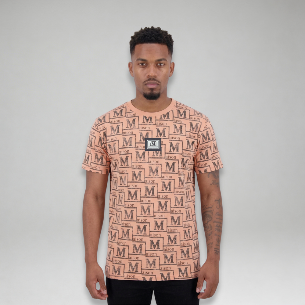 MDB Couture Men's Textured Monogram T-Shirt