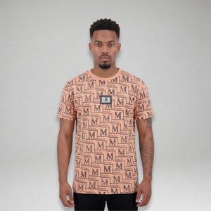 MDB Couture Men's Textured Monogram T-Shirt