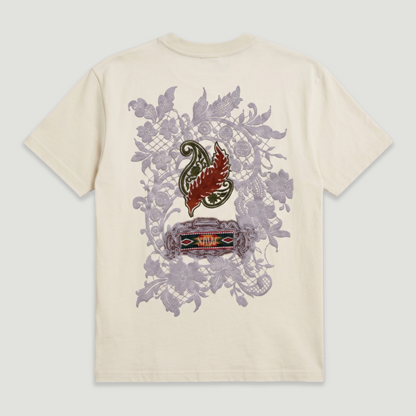 Blanc Kanvas 'Jacobean Paisley' Oversized T-Shirt