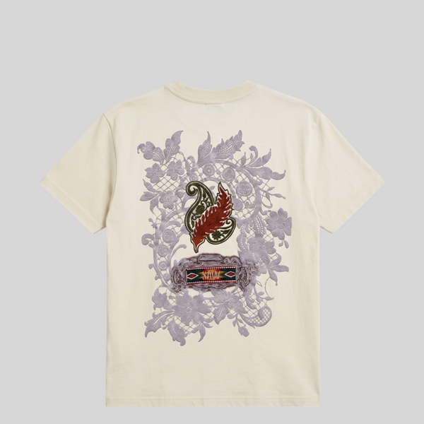 Blanc Kanvas 'Jacobean Paisley' Oversized T-Shirt
